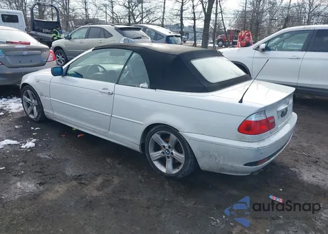 2004 BMW 325Ci из США, поврежденный, VIN WBABW33484PL30549